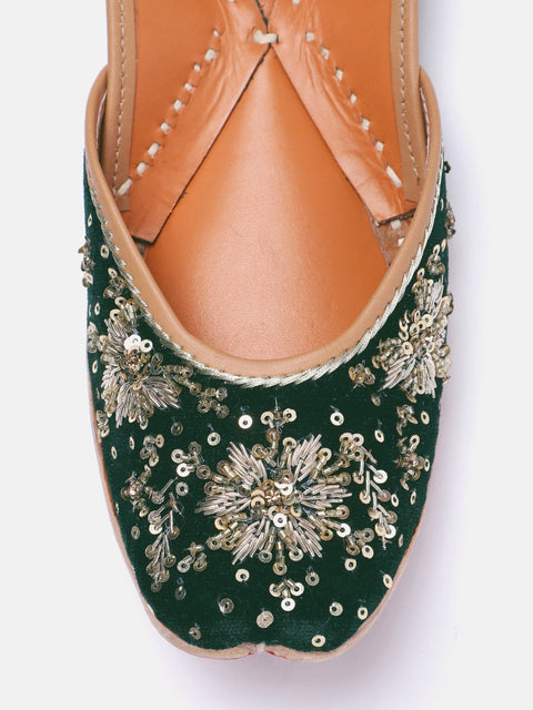 Women Embellished Leather MoJARIES